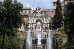 Villa d'Este in Tivoli in Rome