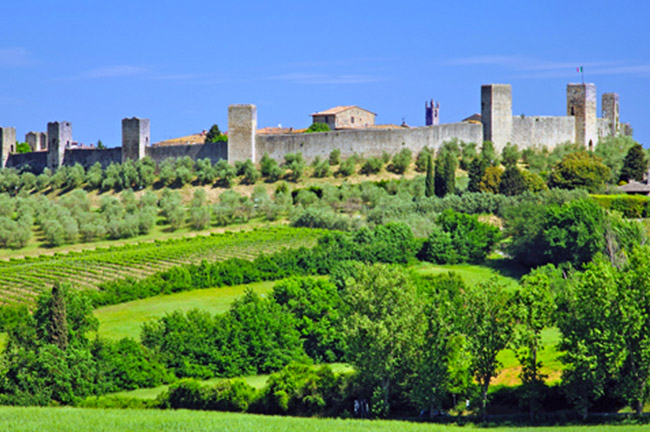Monteriggioni in Tuscany, Italy
