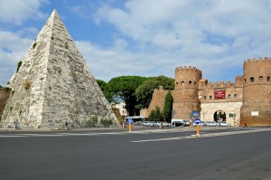 Pyramid of Cestius in Rome