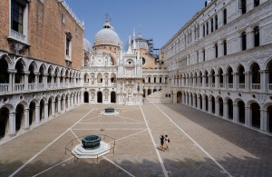 Courtyard of Doge's Palace in Venice